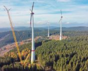 Reparaturarbeiten im Windpark