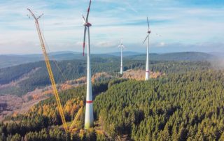 Reparaturarbeiten im Windpark